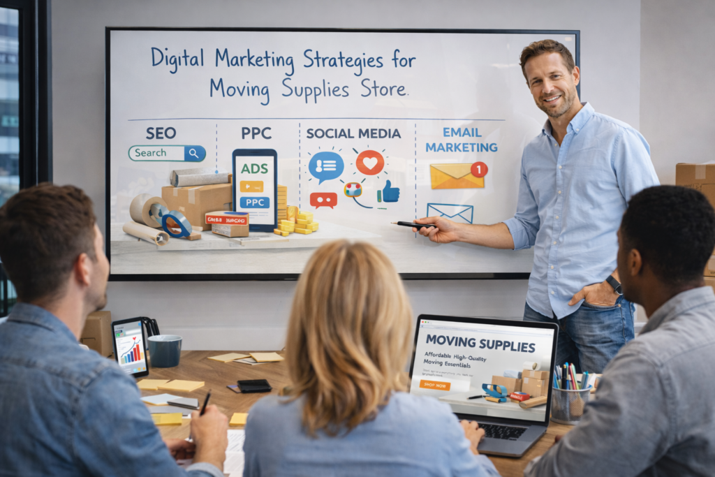 Digital Marketing Strategies for Moving Supplies Store