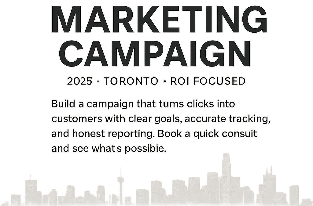 Digital Marketing Campaign Toronto for measurable growth