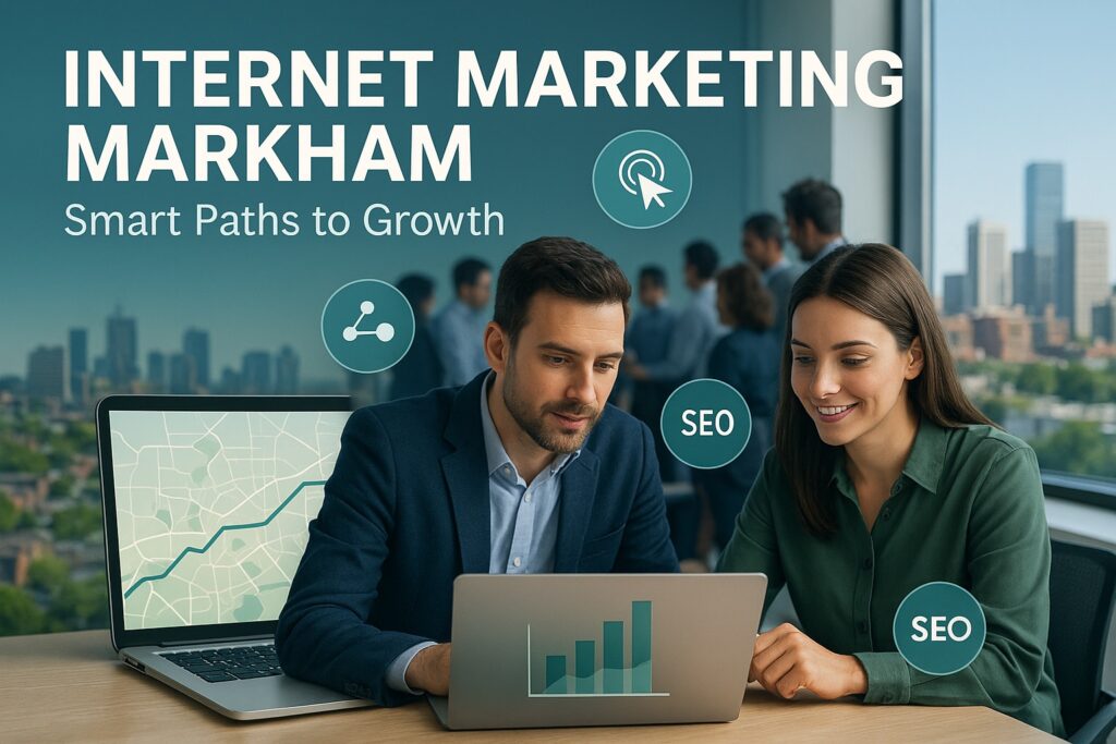 Professional digital marketing strategy meeting in Markham