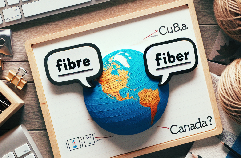 How to Spell “Fibre” in Canada: Understanding Canadian English