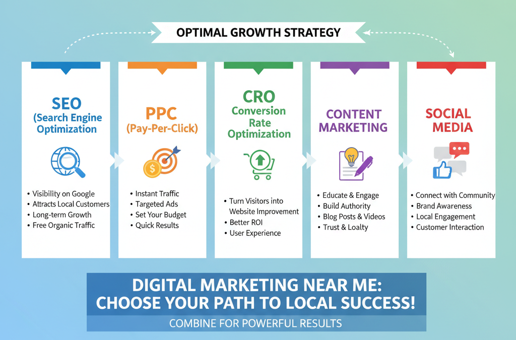 Digital marketing near me can be easier to choose